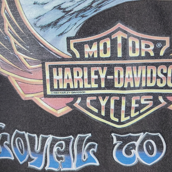 1982 Harley Davidson Motorcycles West Germany T Shirt SOVIET Era M Sleeveless - Picture 5 of 11